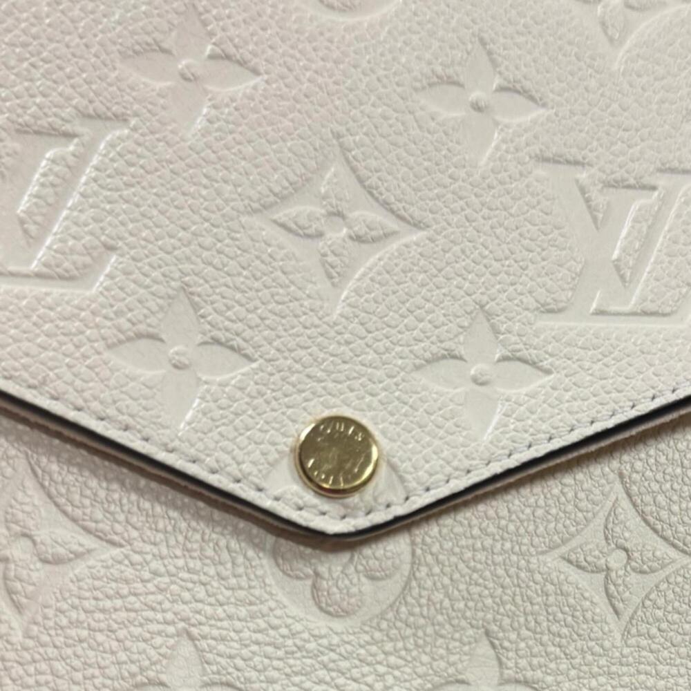 Louis Vuitton Pochette Felicie Monogram Empreinte Shoulder Bag, M82363 White,... - Picture 8 of 12